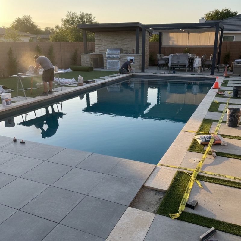 Local Swimming Pool Remodeling pros at work
